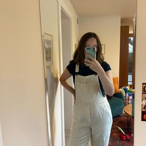 Aerie Cream Overalls